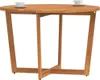 Garten-Esstisch Rund Ø110x75 cm Massivholz Akazie Produktbild-Vorschau 4