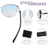 styleBREAKER Damen Cateye Sonnenbrille mit Glitzer Element, Produktbild-Vorschau 6