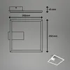 Lampada da soffitto a LED, cromo opaco/cromo, LED/14W Anteprima dell’immagine prodotto 5