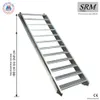 scala in acciaio a 12 gradini larghezza 80 cm altezza Anteprima dell’immagine prodotto 1