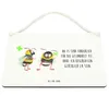 Mr. & Mrs. Panda Wandbild Holz Hummeln Kleeblatt DIN A4 - Produktbild-Vorschau 3