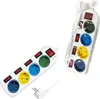 Two white power strips with multiple outlets and individual switches are shown against a white background. One power strip is laid out horizontally, while the other is positioned diagonally and partially wrapped in clear plastic. Náhled obrázku produktu