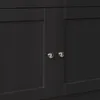 Close-up view of two cabinet doors with silver knobs. Anteprima dell’immagine prodotto