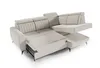 Couch für Wohnzimmer, Samstoff, Ecksofa mit Schlaffunktion Produktbild-Vorschau 5