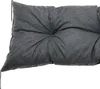 A close-up view of a gray cushion on a white background. Náhled obrázku produktu