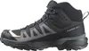 A side view of a black and gray hiking boot. Produktbild-Vorschau