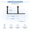 MasterLED LED Fliesenprofil PVC 33x12mm Einbauprofil Produktbild-Vorschau 5