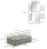 HOMCOM Eingangsbereich-M?belset mit Spiegel und Schublade Produktbild-Vorschau 7