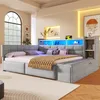 Merax Tagesbett Daybett 140x190cm, Schlafsofa mit 2 Produktbild-Vorschau 3