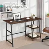 Table de bureau Paisley 120x50x73,5cm - Bois foncé Voir les images du produit 7