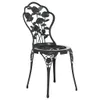 vidaXL Set da bistrot 3 pezzi in alluminio pressofuso nero Anteprima dell’immagine prodotto 5