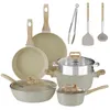 Topfsets, 12-teilige Kochtopfset Antihaft-beschichtete, Produktbild-Vorschau 1