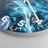 Wanduhr - Rund - Glasuhr - Abstraktion modern - 40x40cm - Produktbild-Vorschau 5