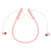 A pair of pink neckband earphones is displayed against a white background. Náhled obrázku produktu