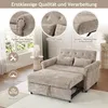 Divano letto 3 in 1 Merax, divano a 2 posti in ciniglia, Anteprima dell’immagine prodotto 12