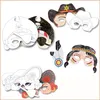 Folia 23219 Masque pour enfant - 6 pièces assorties, blanc Voir les images du produit 7