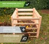 Westmann Holz Komposter Konni S Lärchenholz Natur 85x85x80 Produktbild-Vorschau 3