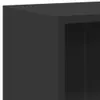 vidaXL Police na knihy černá 60x24x76 cm Materiál na bázi Náhled obrázku produktu 6