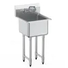 VEVOR Lavello in acciaio inox Lavello commerciale 457 x 381 Anteprima dell’immagine prodotto 1