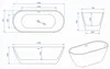 Badplaats Freistehende Badewanne Bahia 170 x 73 x 58 cm Produktbild-Vorschau 5
