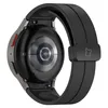 The back of a smartwatch with a black silicone strap. Produktbild-Vorschau