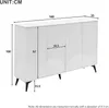 MODFU Buffet - Bahut Moderne avec 4 Portes, Étagères Voir les images du produit 4