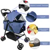 2 in 1 Hundewagen,Hundebuggy bis 15 kg mit abnehmbarem Produktbild-Vorschau 4