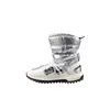 A single silver and white winter boot is shown against a white background. Náhľad obrázku produktu