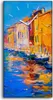 Küchenuhr Bürouhr Leinwand Uhr Quarz 30x60 Venedig Italien Produktbild-Vorschau 1