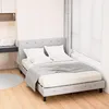 Letto imbottito Izrielar 120x200 cm matrimoniale in grigio Anteprima dell’immagine prodotto 10