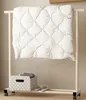 Wieszak Na Ubrania Stojący Na Kółkach 143X40X120Cm Kremowy Podgląd zdjęcia produktu 7