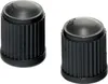 BestPrice Ventilkappen (2er Set) schwarz - Kunststoff Produktbild-Vorschau 1