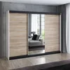 Schwebetürenschrank 200 cm, 3-türig, mit Spiegel & 4 Produktbild-Vorschau 1