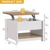 A diagram showing the dimensions and weight capacity of a coffee table. Produktbild-Vorschau
