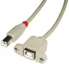 Lindy 31801 USB kábel USB 2.0 1 m USB B Grau Náhľad obrázku produktu 2