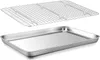 Homikit Edelstahl Backblech mit Abkühlgitter 40x30cm Produktbild-Vorschau 1