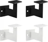 Four handrail brackets, two black and two white, are displayed against a white background. Anteprima dell’immagine prodotto