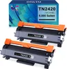 A product shot of two toner cartridges and their packaging. Produktbild-Vorschau