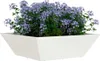 vidaXL Garten-Pflanzgefäß Weiß 50 x 50 x 15 cm Produktbild-Vorschau 3