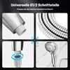 VEHHE Duschkopf 5 Strahlarten mit Schlauch 1,5m, Chrome Produktbild-Vorschau 5