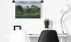 MuchoWow® Wandteppich Wandbehang Blick von den Bergen auf Produktbild-Vorschau 4