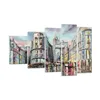 Bilder auf glas - Stadt Straße Haus - 100x60cm - Glasbilder Produktbild-Vorschau 1