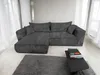 Ecksofa Berlin 255x160 Dunkelgrau CORD mit schlaffunktion Produktbild-Vorschau 1