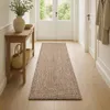 vidaXL Dywanik Naturalny i czarny 60 x 200 cm Juta Podgląd zdjęcia produktu 1