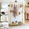 Kledingrek op wielen, met 8 haken en plank (80cm x 150cm) | Productafbeelding-voorbeeld 6