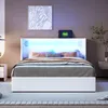 Merax Polsterbett 140x200cm mit Bettkasten und LED, Produktbild-Vorschau 2