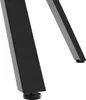Close-up of the black metal legs of a table, showing the adjustable feet. Náhľad obrázku produktu