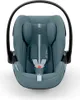 A studio shot of a teal Cybex baby car seat. Produktbild-Vorschau