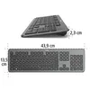 hama KW-700 Tastatur kabellos schwarz, anthrazit Produktbild-Vorschau 5