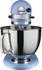 A blue KitchenAid stand mixer with a silver bowl. Produktbild-Vorschau